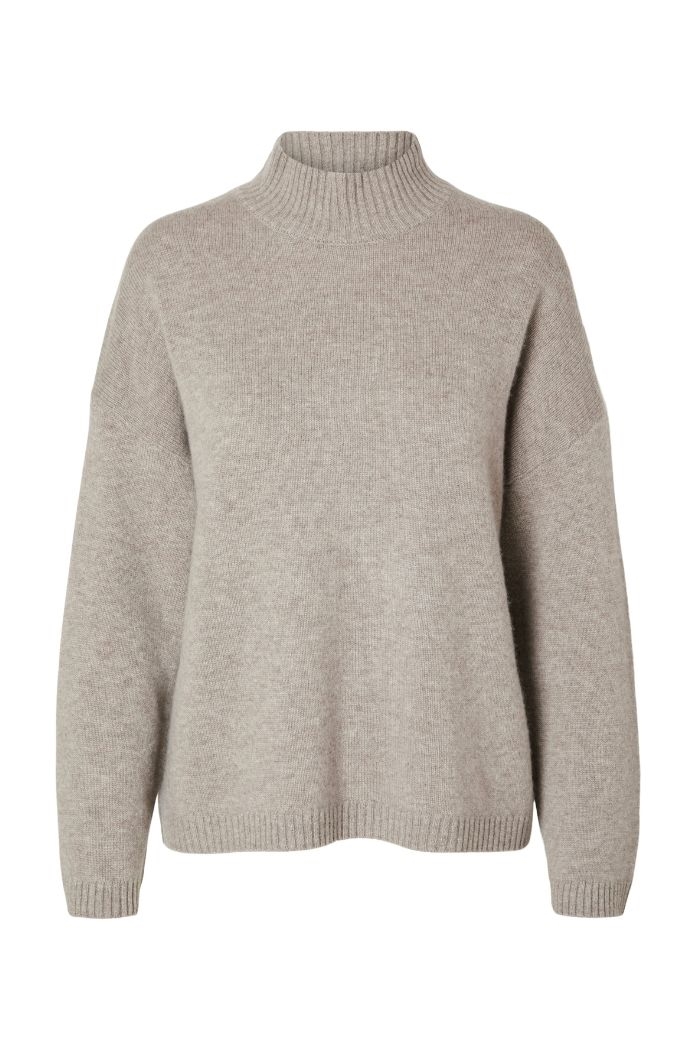 Sille LS Knit high neck, Irish cream